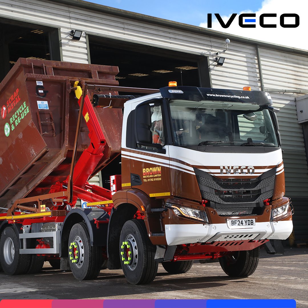 These Brown Recycling @IVECO X-Way have us hooked! Four of these rugged hookloaders have just joined the waste management fleet.