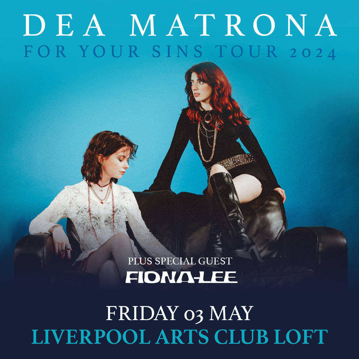 SUPPORTS ANNOUNCED Supporting @DeaMatronaBand will be Fiona Lee Grab ticket here - eventim.co.uk/event/dea-matr…
