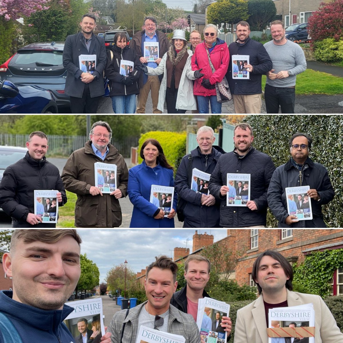 Top teams out all across the #EastMidlands today letting residents know about our big plans for #Derbyshire and #Nottinghamshire Thanks guys 🙏