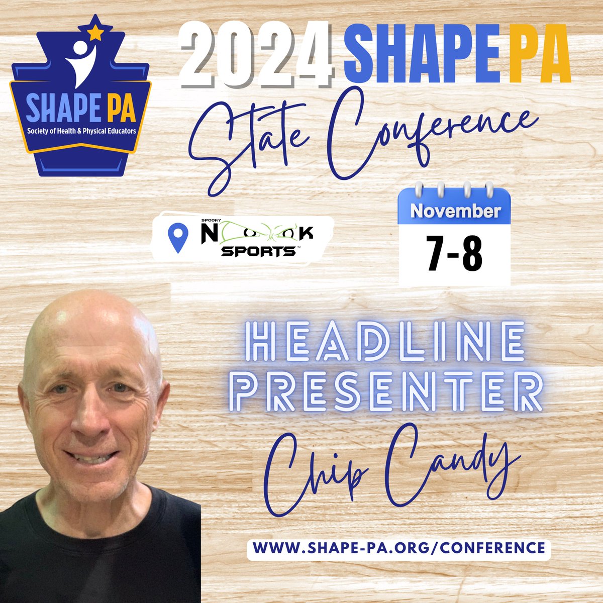 ⭐️Announcing Headliner #4!⭐️ Meet the man, the myth, the legend @candypeguy at this year's convention! Chip will share the knowledge he has gained in his 40+ years of experience in PE. Learn activities & strategies that will engage all learner from K-12. See you @nooksports!