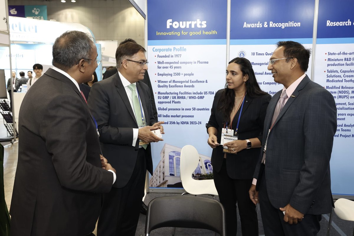 KumarAmitMEA's tweet photo. Inaugurated the #IndiaPavilion at the ongoing "Korea Pack & ICPI Week 2024", comprising 60 🇮🇳 pharma & packaging cos.
Interacted w/them, #Pharmexil, #IDMA, #IPPMI and assured facilitation for growth & expansion in Republic of Korea🇰🇷 https://t.co/zyUHuFsCKv
