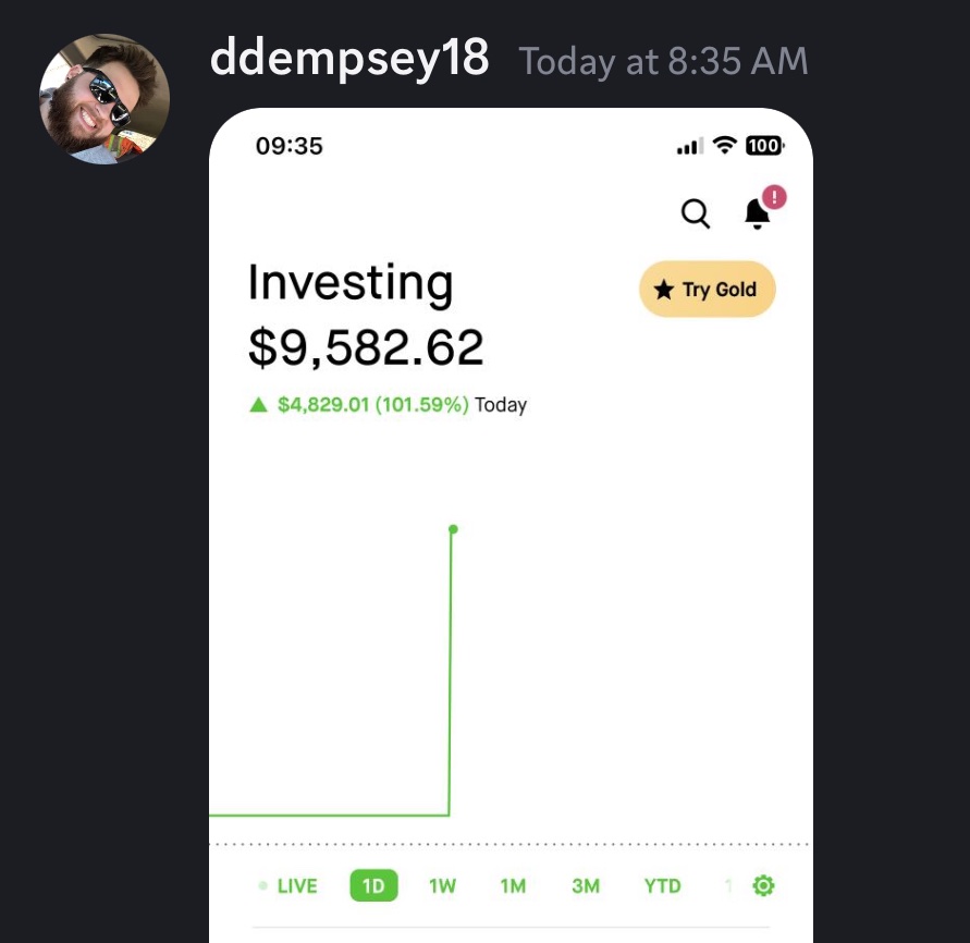 He’s up 101% today from our trades. You’re really missing out by not joining us..

Come
Join
Us

#SPY #NVDA #AI #TSLA #META #qqq #sofi #futures #stocks #AMD #QCOM #RDDT #DWAC #GOOGL #MSFT #MARA #options #nq_f #emini #cvna #spx #amd #coin