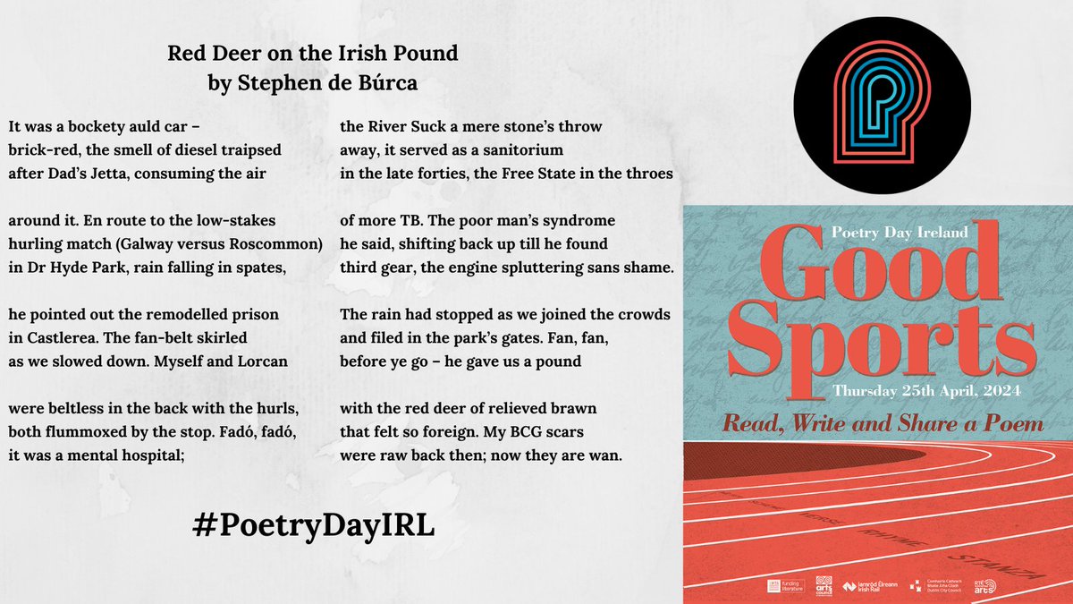 Join Stephen de Búrca on a walk down memory lane, as he describes a lucrative trip to Dr Hyde Park with his father and brother #GoodSports #PoetryDayIRL