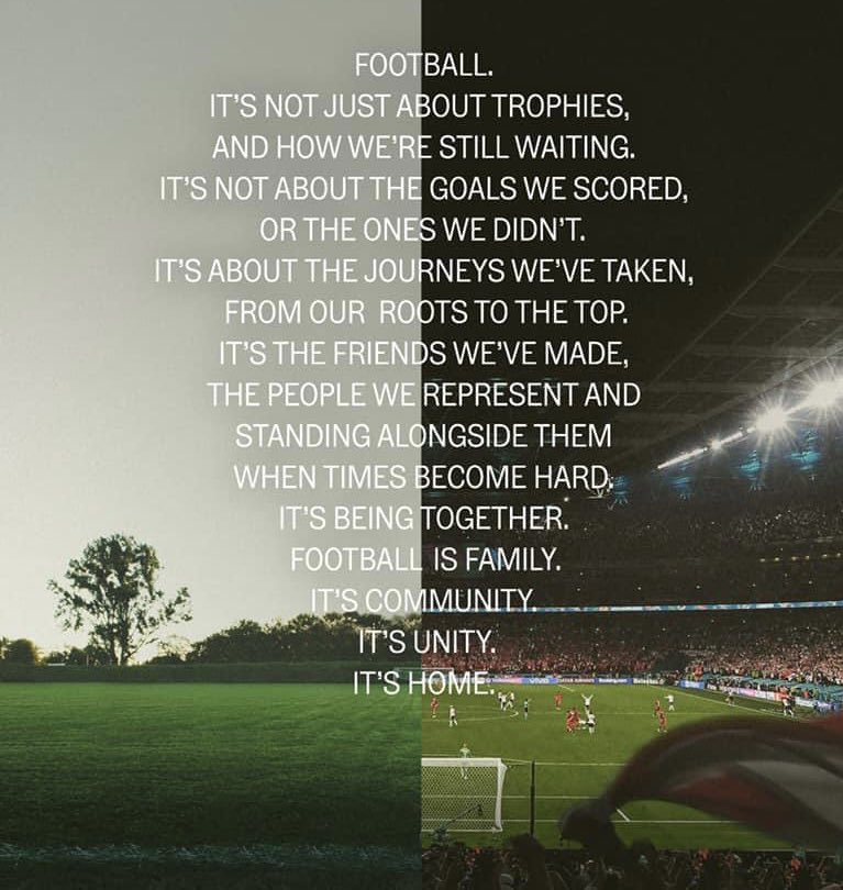 Season tickets purchased for my 53rd season of watching Wimbledon’s football club in 24/25 and this resonates just as much now as it always has. #COYD 🔵🟡