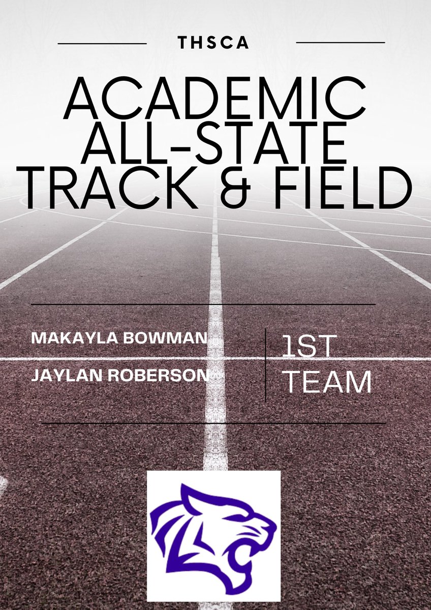 Congratulations to our THSCA academic All-State recipients Makayla and Jaylan!