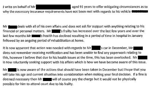 Frail 91-year-old prosecuted via Single Justice Procedure over unpaid car insurance He was ill, struggling, then hospitalised It's fast-track justice - DVLA won't have seen the step-daughter's letter An avoidable criminal conviction One for his MP @Simonhartmp to look into?