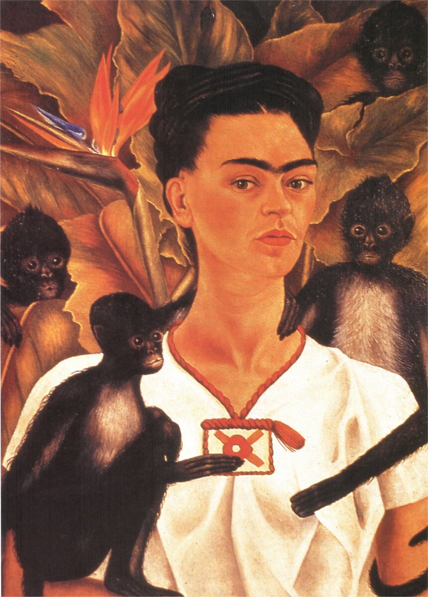 Self Portrait with Monkeys, 1943 botfrens.com/collections/12…