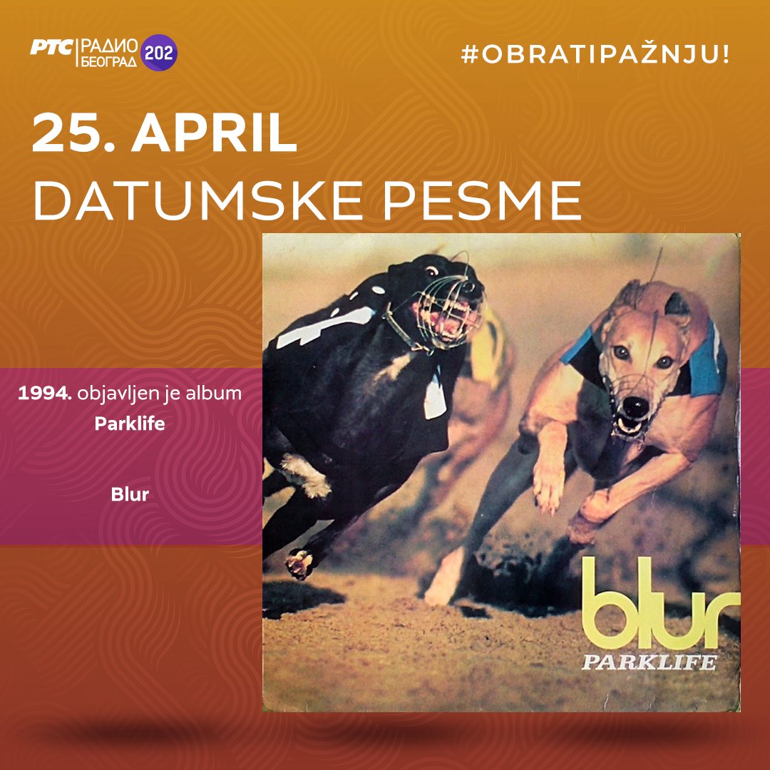 Beograd202's tweet photo. 🗓️ #DatumskePesme - slušamo radnim danima od 14 sati
1979. ✴️ DONNA SUMMER objavila album #BadGirls
1994. ✴️ grupa BLUR objavila album #Parklife
#25april #NaDanašnjiDan
#25April #OnThisDay
#releasedin1979 #releasedin1994 https://t.co/sp5ha0hGb7