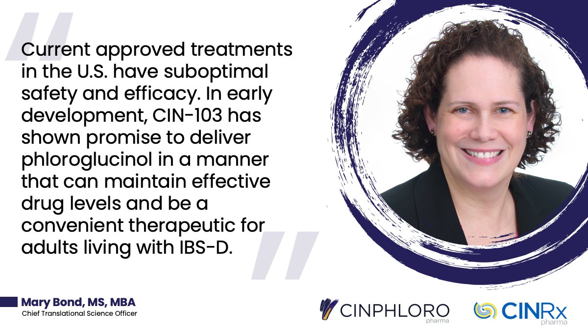 #IBSD is a complex & highly prevalent condition that significantly impacts patients’ quality of life & mental health. Mary Bond, CTSO at CinRx, shares the promise of providing a safe, effective & long-term treatment for patients. #IBSAwarenessMonth