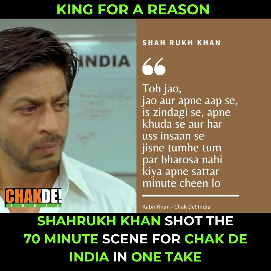 Thats Why We Called Him KING KHAN 😎🔥❤️

#ShahRukhKhan #SRK #ChakDeIndia