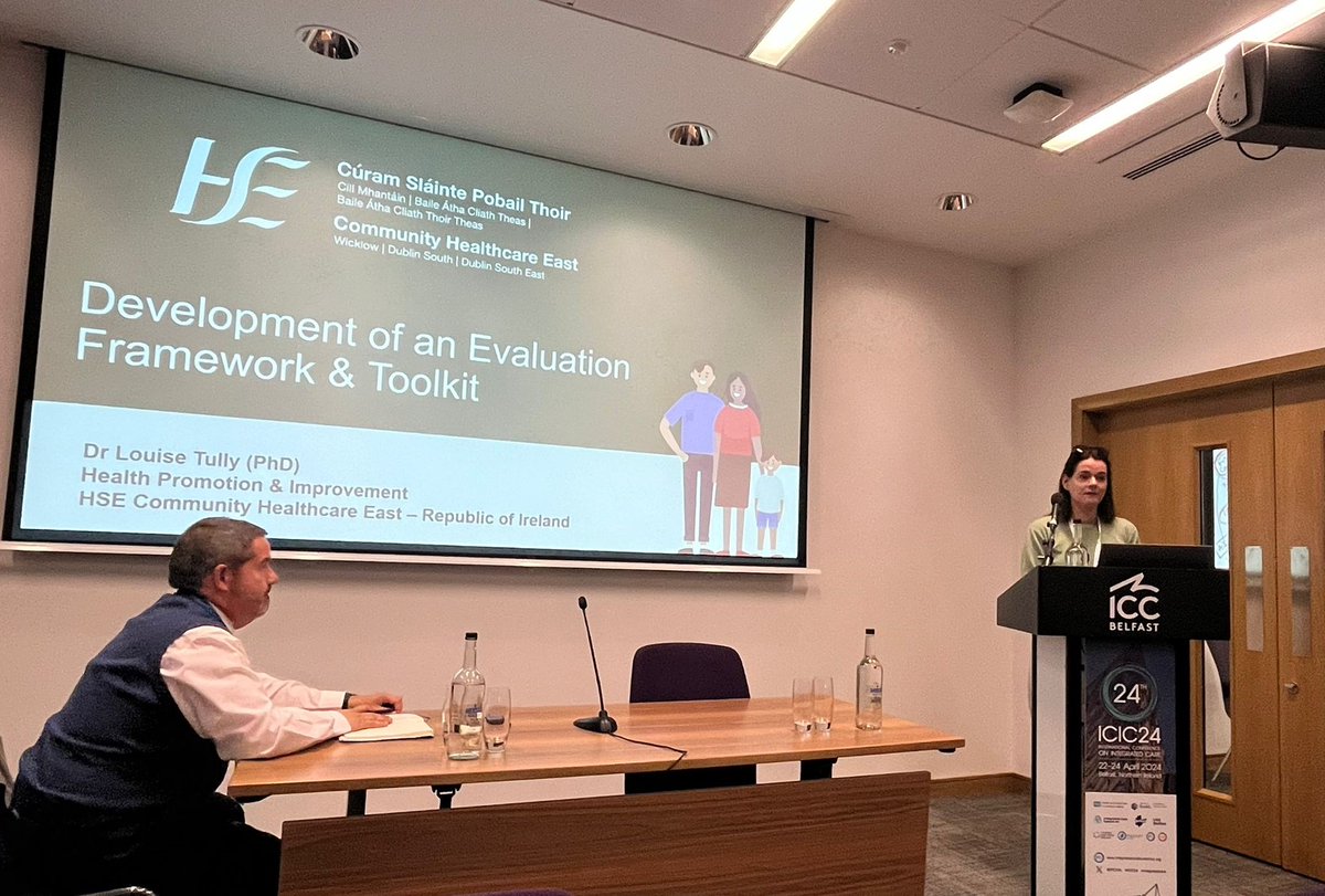 👏Well done to our Health & Wellbeing team who presented at @IFICInfo International Conference on Integrated Care this week. Projects showcased: ▶️Churchtown Walk and Talk ▶️Development of an Evaluation Framework & Toolkit for Health Promotion & Improvement Practice @HsehealthW
