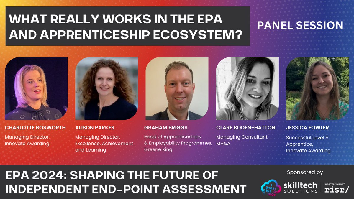 EPA 2024: Shaping the Future of Independent End-Point Assessment If you're an end-point assessment organisation seeking insight to the current issues and future opportunities in the apprenticeship ecosystem, attending this conference is essential! During this panel session, we…
