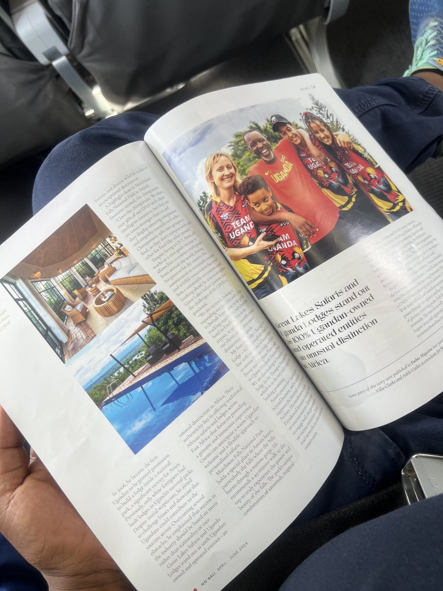Uganda airlines ltd thank you featuring me in your inflight magazine ngaali which i love reading. Always good stories Ngaali, now we just need to do the most important now that we have an airline, aggressive Marketing