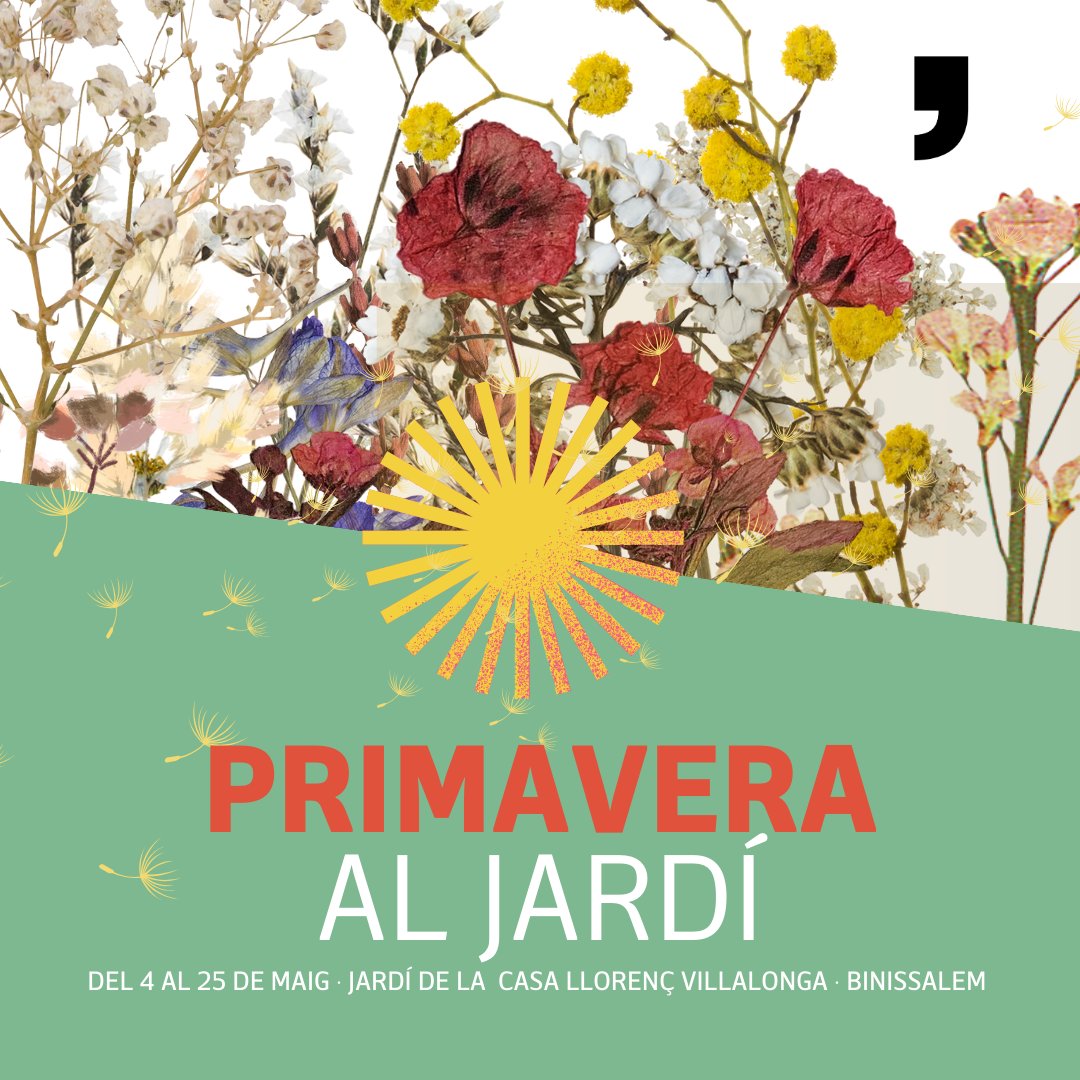 🌱 Obrim de pinte en ample la #PrimaveraalJardí! 💚🌸 Tots els dissabtes de maig, us convidam al jardí de la Casa Llorenç Villalonga per gaudir d'una programació literària per a tots els públics ⚡ ✨ Teniu la programació completa a mallorcaliteraria.cat/ca/agenda/1/pr…