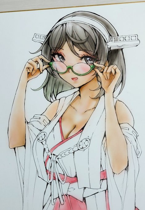 霧島ちゃんの色紙～
色塗り楽しい
谷間のぷにぷに感をみてほしい!笑 