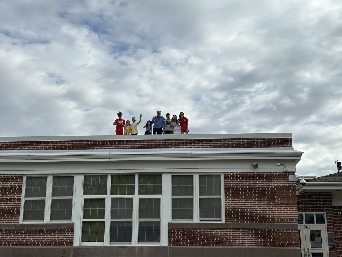 Our annual trip to the roof with our guests for take your child to work day! <a href="/HaddonSchools/">Haddonfield Schools</a>