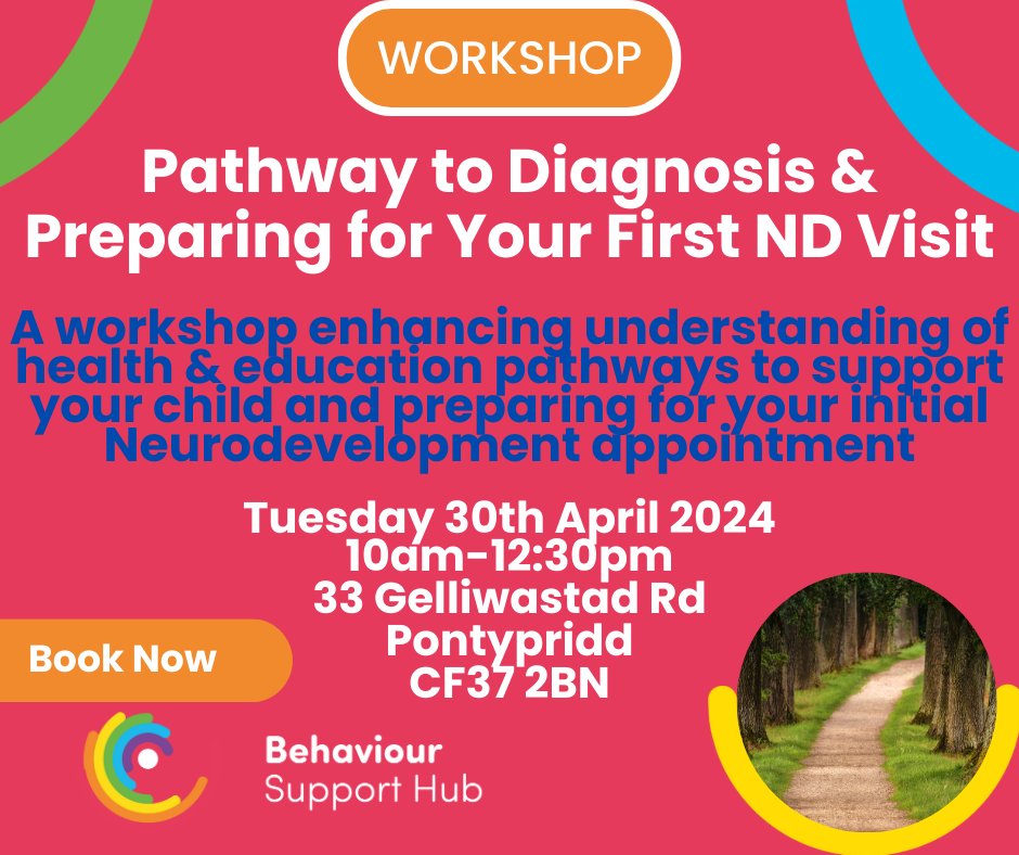 By attending this free workshop you'll develop an understanding of how to navigate the pathway for diagnosis, the support that may be available at school & get you ready for the first ND appointment. To book this or a future session please complete this behavioursupporthub.org.uk/programme-appl…