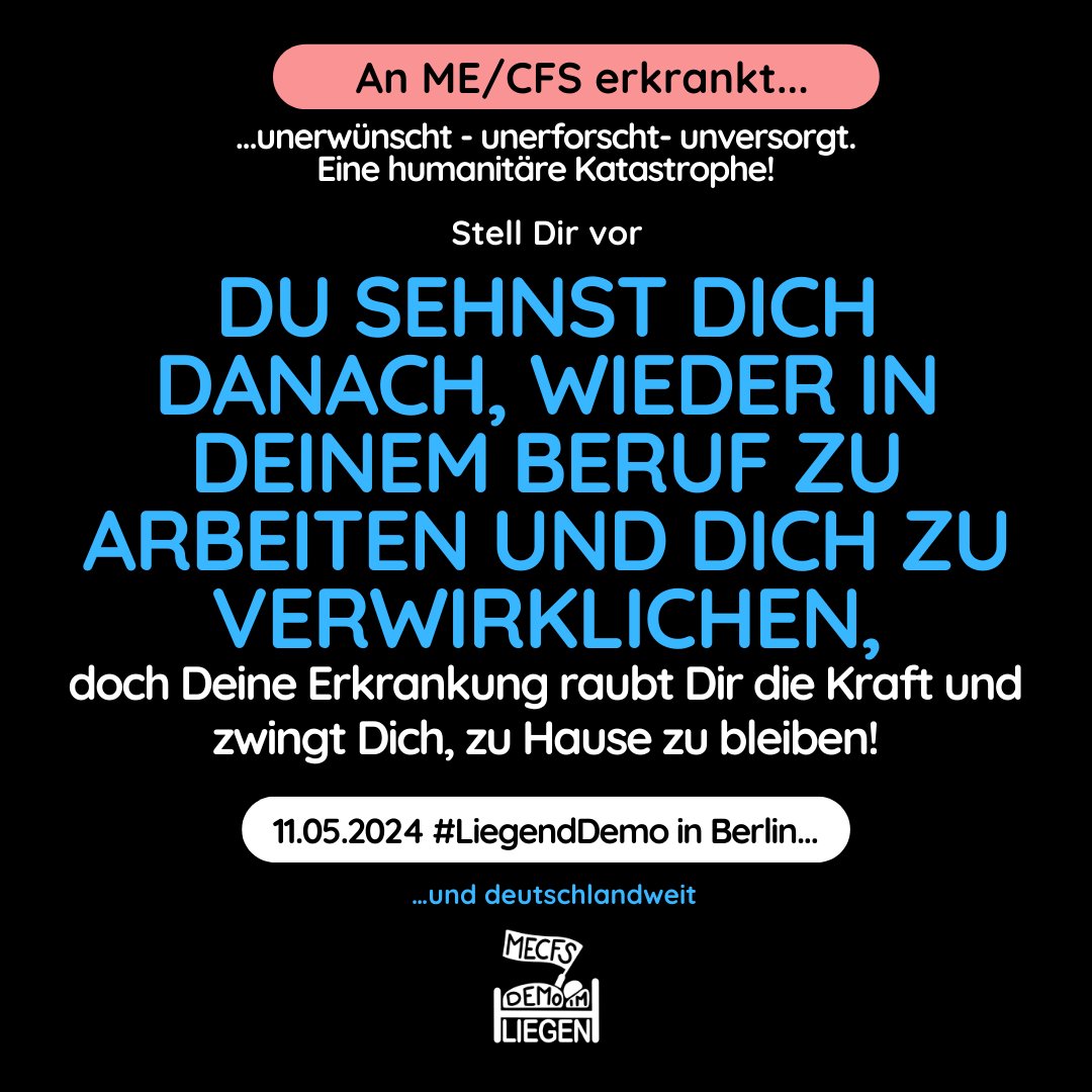 Die Erkrankung #MECFS bedeutet einen gravierenden Einschnitt in die Lebensplanung der Betroffenen. Berufe müssen aufgegeben werden, das Studium muss abgebrochen werden, Kinder können nicht mehr zur Schule gehen. Das Familienleben befindet sich im Ausnahmezustand. ⬇️ #LongCovid