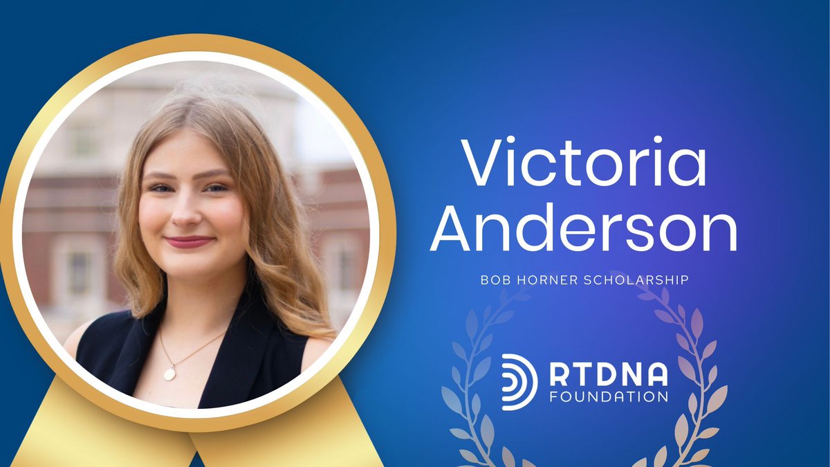 Congratulations to Victoria Anderson for receiving the Bob Horner Scholarship! 🏆 Presented by veteran broadcast executive Robert Horner, this scholarship is awarded to an undergraduate student with aspirations of a career in broadcast or video journalism.