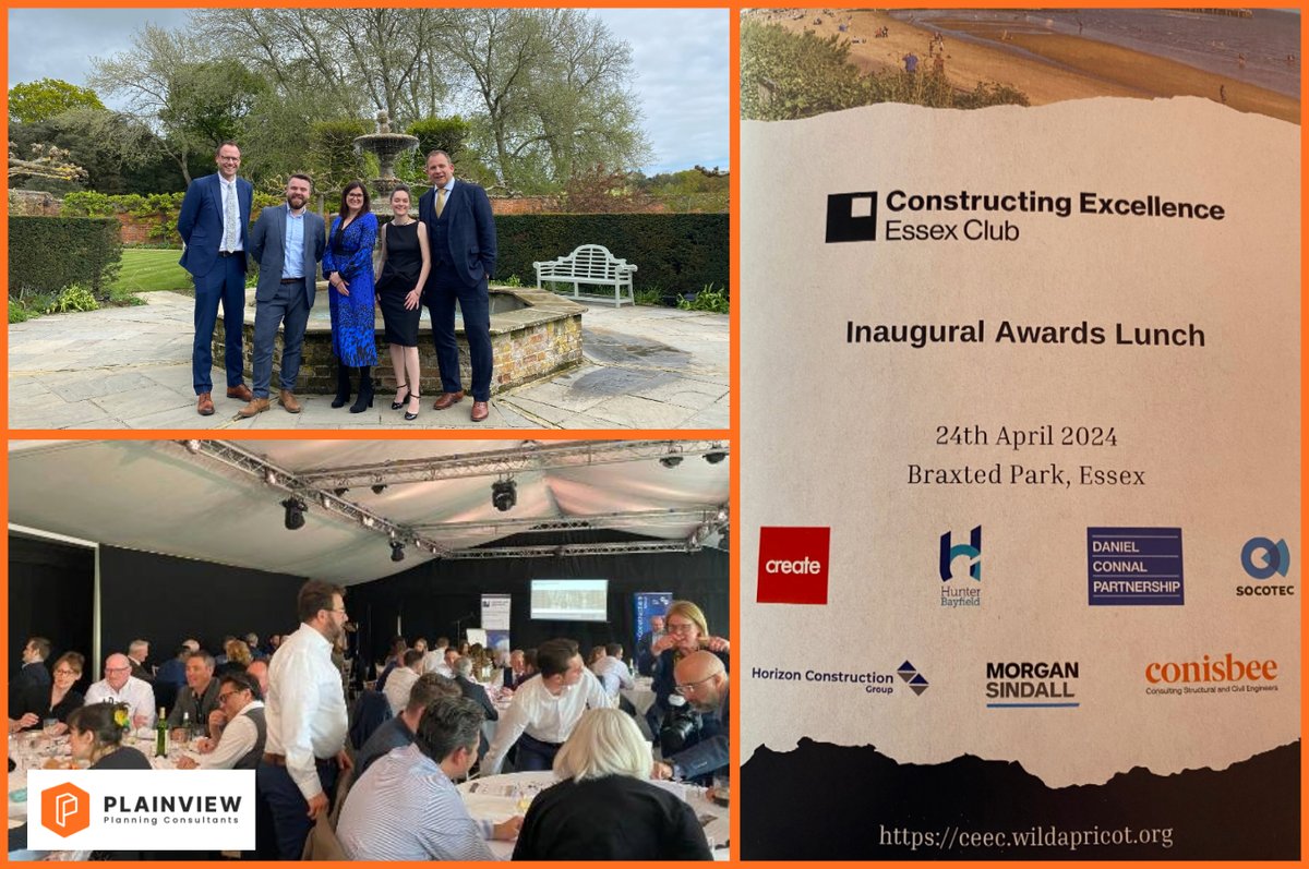 Great to be invited by Create Consulting Engineers to attend the inaugural @ConstructingExc Essex Awards yesterday, hosted at the stunning Braxted Park. Inspiring to see so many local companies striving for sustainable, exemplary &amp; progressive projects. Well done to all winners!