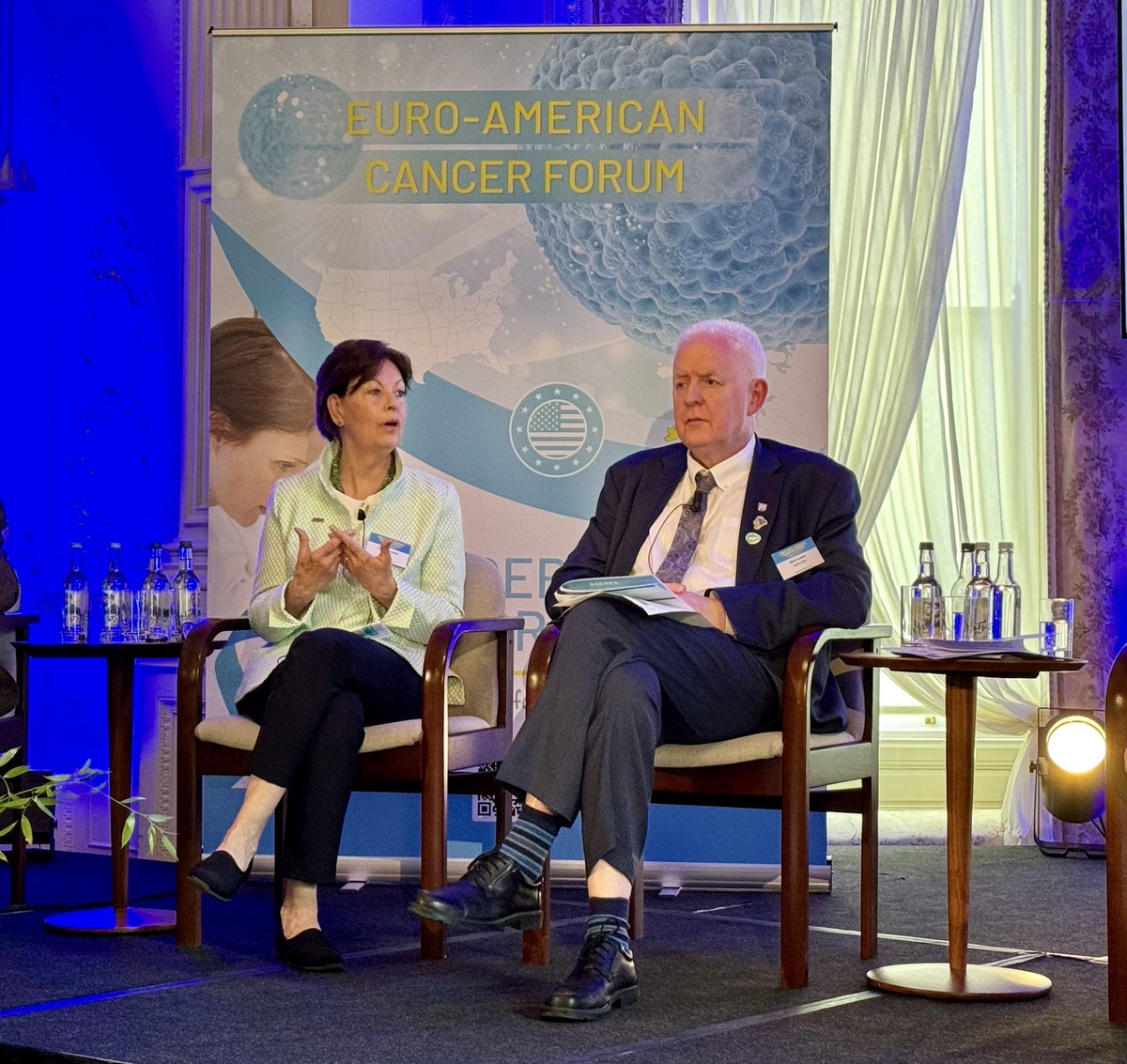 Honored to be in Dublin w/ @jrgralow @ASCO at #EuroAmericanCancerForum2024. I've so enjoyed participating in today's sessions on global cancer care: from comfort to cure, accelerating progress together, and empowering transatlantic cooperation. #CancerHasNoBorders