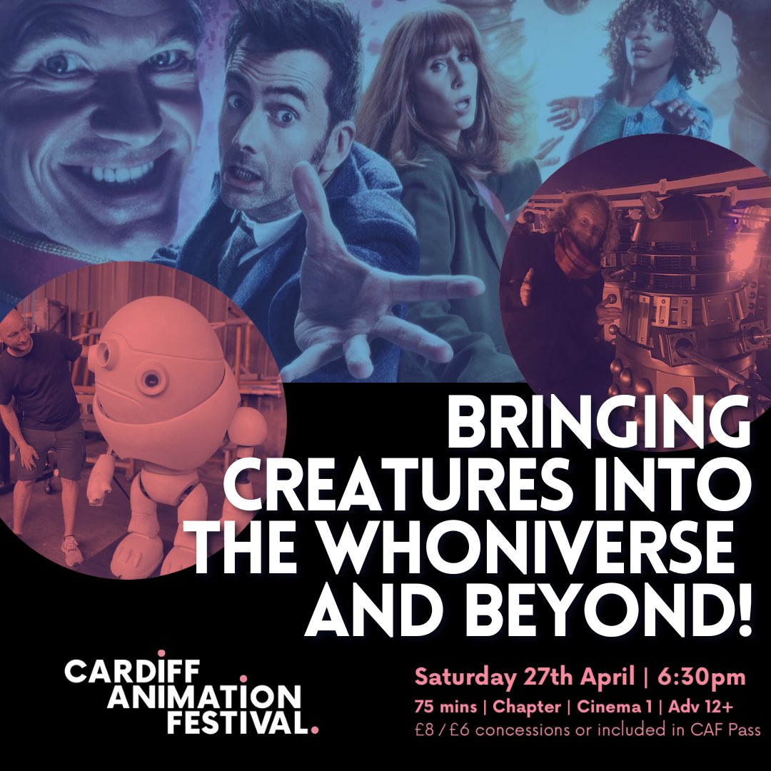 Two events not to be missed this Saturday! ⭐️ vam.ac.uk/event/DkeykXwv… ⭐️ cardiffanimation.com/doctor-who