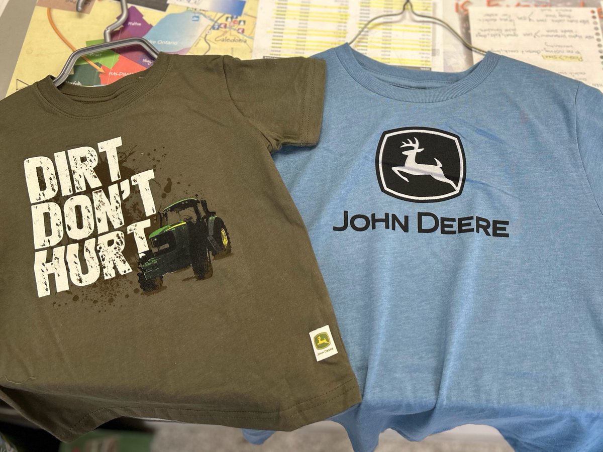 #SundaySpotlight
We have stocked back up here at W. J. Heaslip! We have a wide selection of John Deere apparel! From hoodies to T-shirts and even some styles for the little ones! You'll have to come by and see it for yourself!