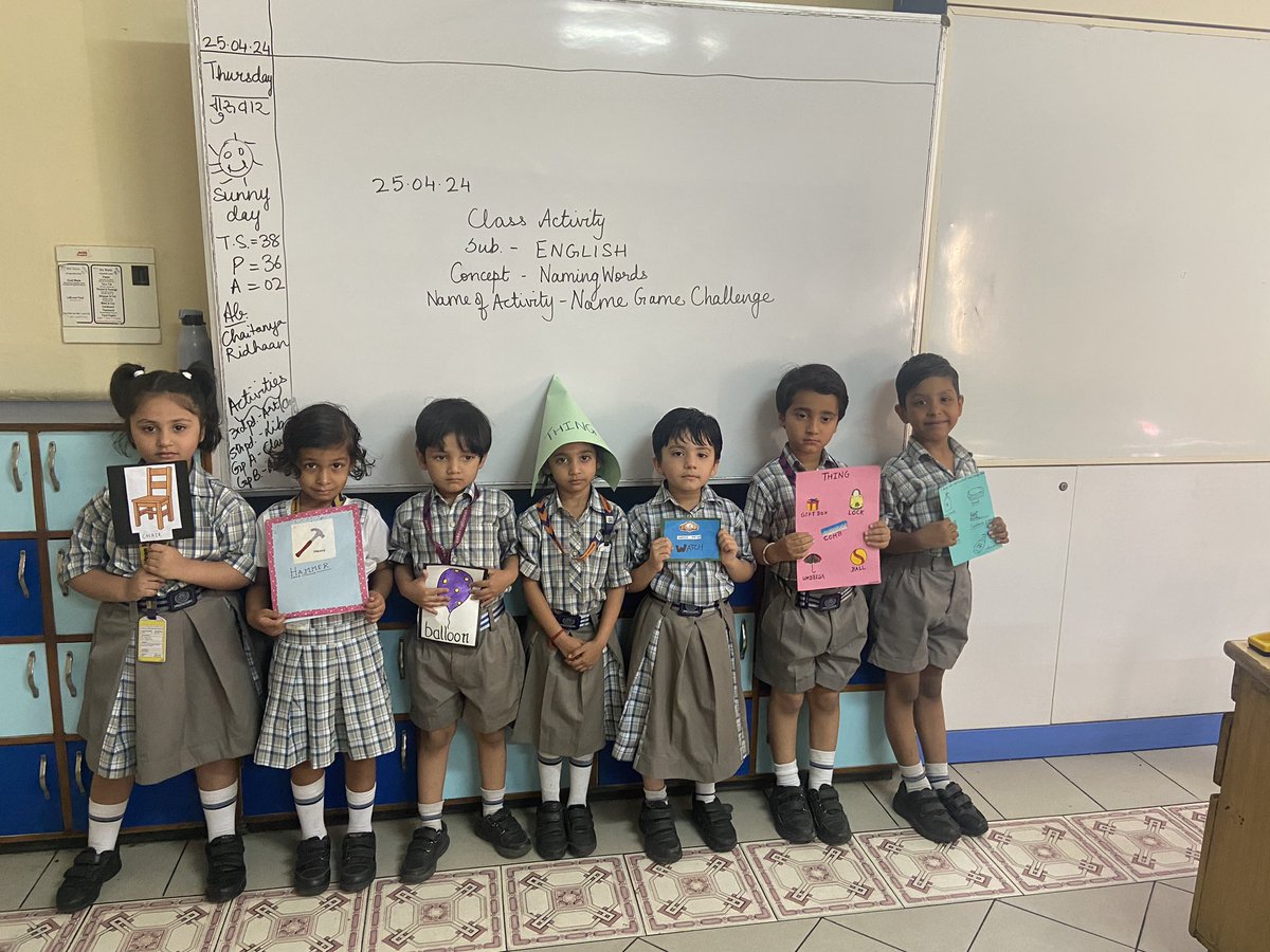 Ss of Grade 1 learning Naming Words through this interesting n fun- filled activity ‘Name Game Challenge’ @ashokkp @y_sanjay @pntduggal @ShandilyaPooja @PreetiMehra77 @cbseindia29 @Cambridge_Uni @NEP2020 @sdg4all @vimmisan @WeAreTeachers @jyoti123sh @SDGsForChildren