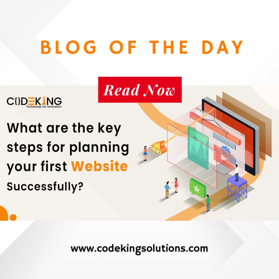 Learn how to plan your first website successfully with our latest blog 👉 bit.ly/3WeHcAH . #websitedevelopment #blogoftheday #programming #mobileapps #techtips #technologynews #webdevelopement #codersofinstagram #codeking