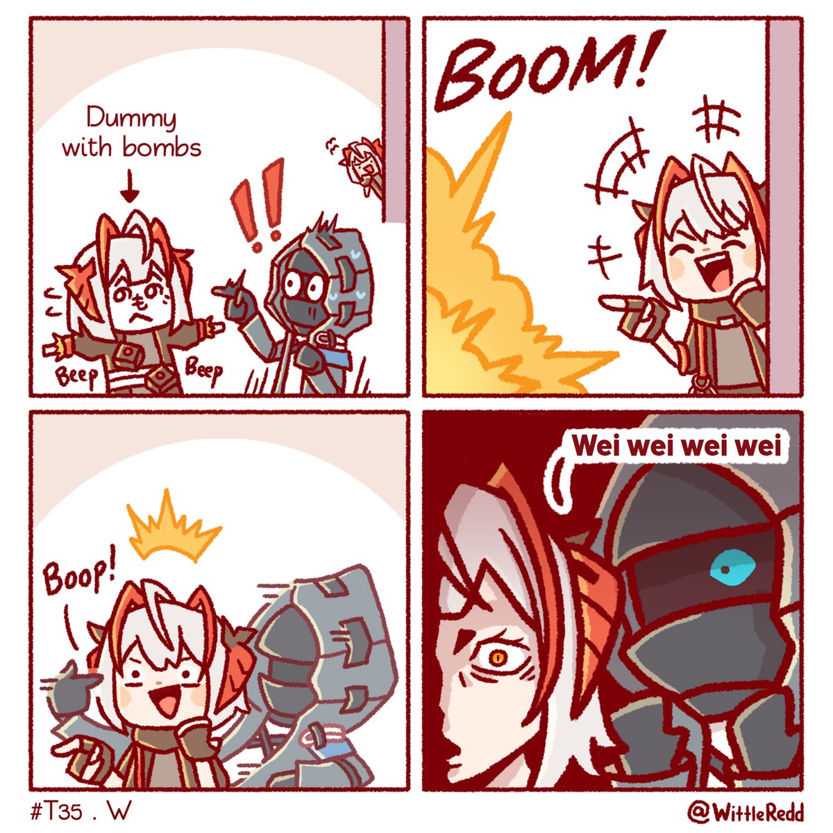 Trust Boop : W💣👈

#Arknightscomic #明日方舟 #アークナイツ #명일방주 #Arknights #Yostar