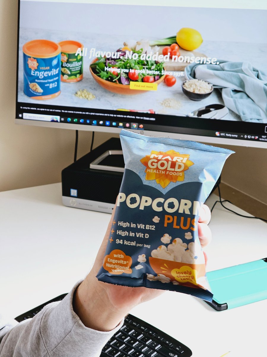 New Popcorn Plus - the perfect healthy snack for that mid-afternoon work slump 🤪 Natural wholegrain fibre👍Vegan👍Gluten free #veganfood #snacks #HealthyChoices #plantbased