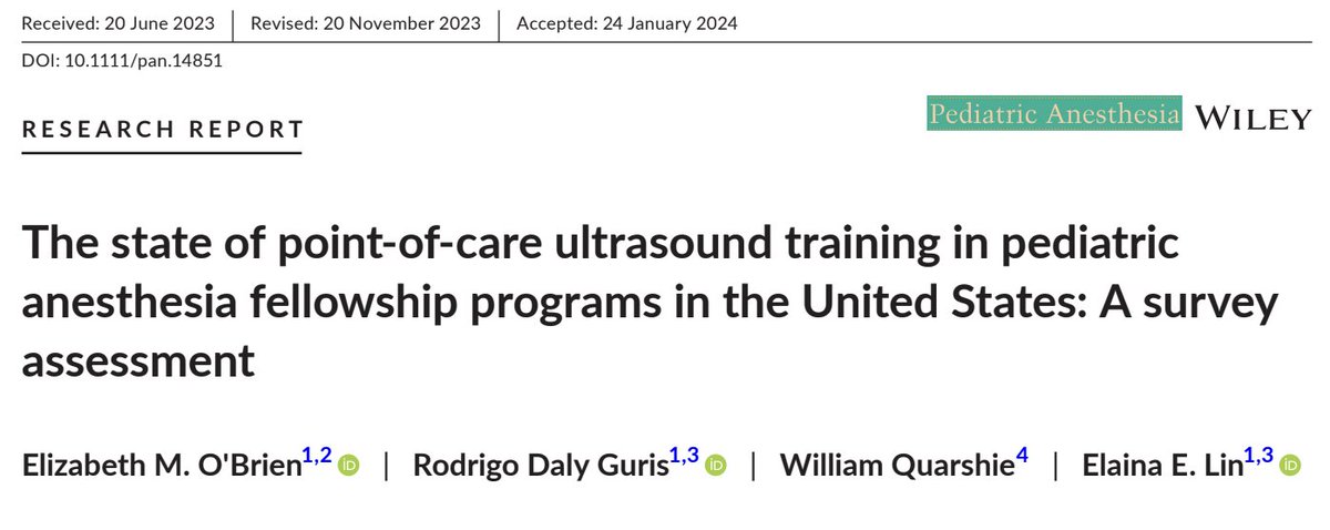 Great morning at our Journal Club discussing #POCUS in #PedsAnes with colleagues from @CHOP_GenAnesth @ElainaLin10 @theRodrigoDaly and Denis Jablonka! Thanks for visiting! @ricardovieirac @gabriel_anesth @teruya_29 @anestesia_usp @FMUSPoficial onlinelibrary.wiley.com/doi/full/10.11…