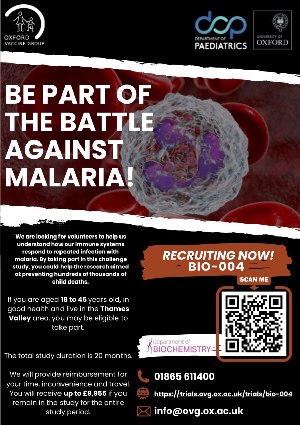 Clinical trials are critical to the development of malaria vaccines, please consider applying. #WorldMalariaDay #clinicaltrials
