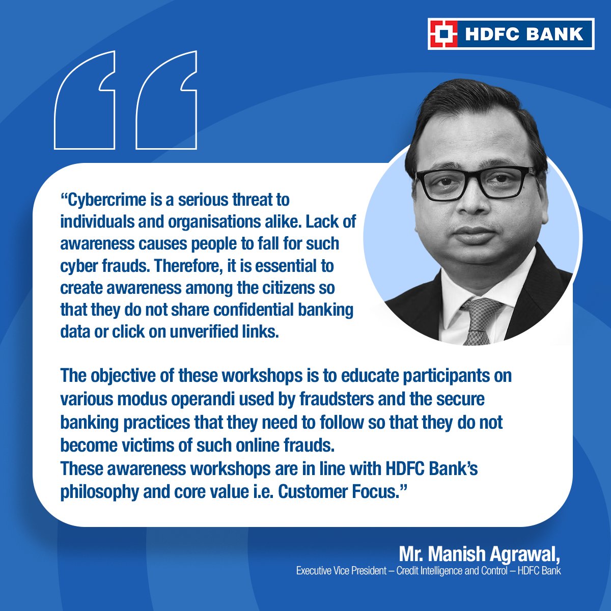 HDFC Bank empowering communities through cyber security workshops. Here's to staying safe and savvy online! Read more below: #HDFCBank #News #DigitalSecurity #CyberSafety