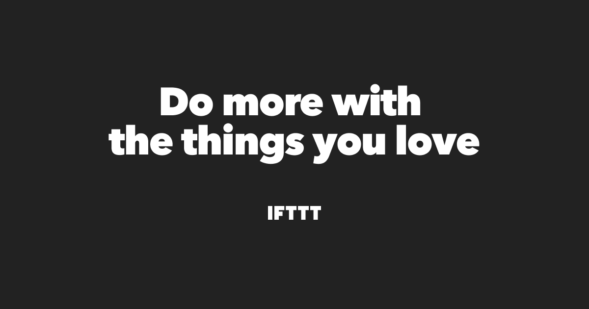 🌟 Discover the power of automation with IFTTT! 🌟 Connect your favorite apps, devices, and services to create seamless integrations and automation. Get started at sbee.link/yjbdrn6xhm #IFTTT #Automation #TechThursday