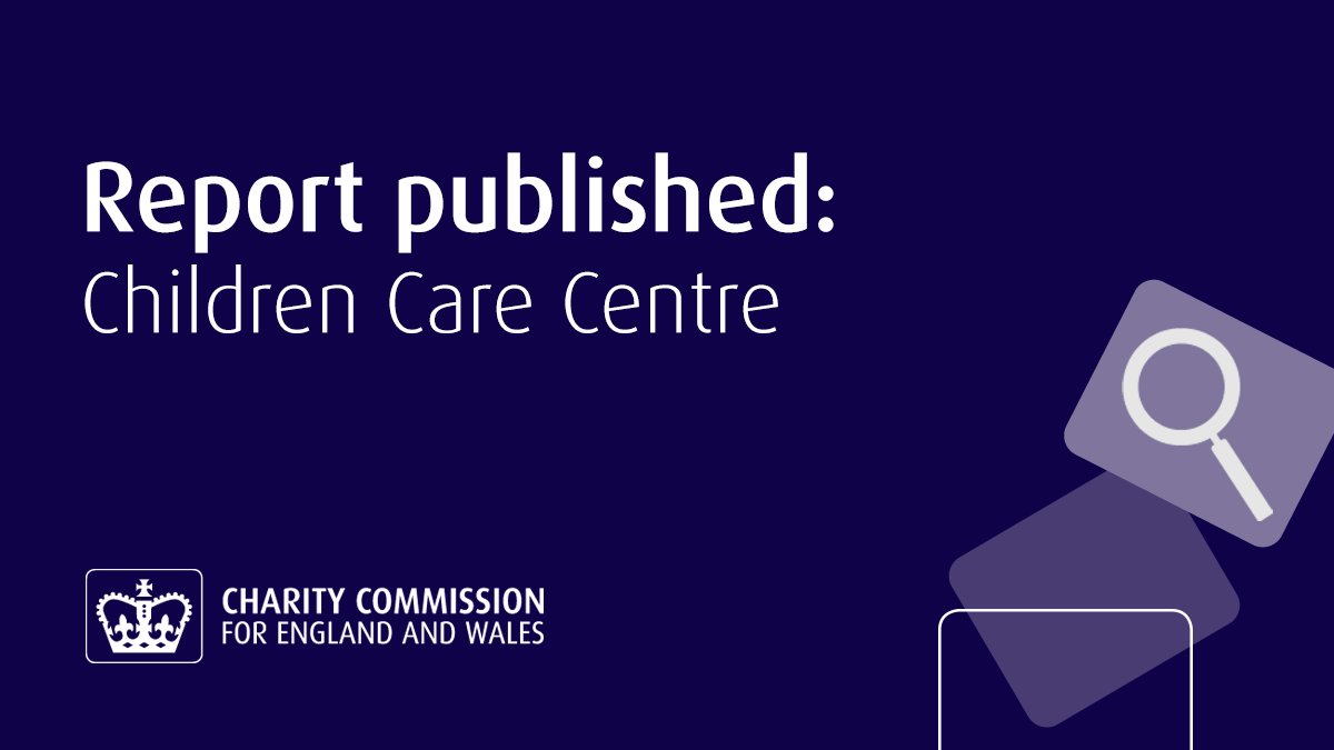 We’ve concluded our inquiry into the Children Care Centre. Read more: gov.uk/government/pub…