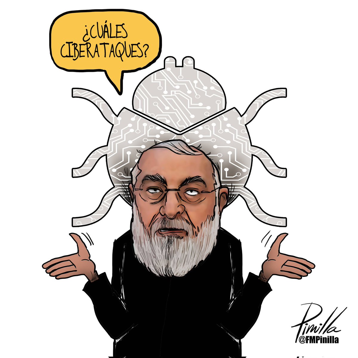 #iran y los ciberataques...
•
#dibujolibre para @dlasamericas_
•
#cartoon #caricatura #usa #eeuu🇺🇸 #eeuu #politicalcartoon