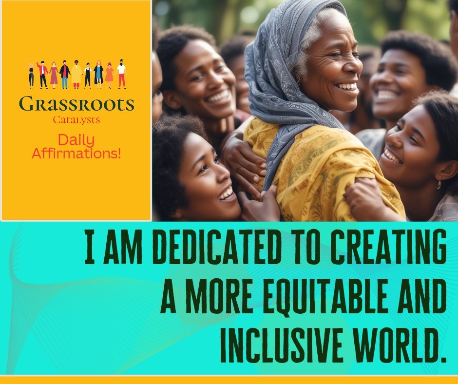 We stand united in our commitment to building bridges, breaking down barriers, and fostering equity and inclusivity in every corner of society. 
 🌍💫 #GrassrootsInclusion #EquityForAll