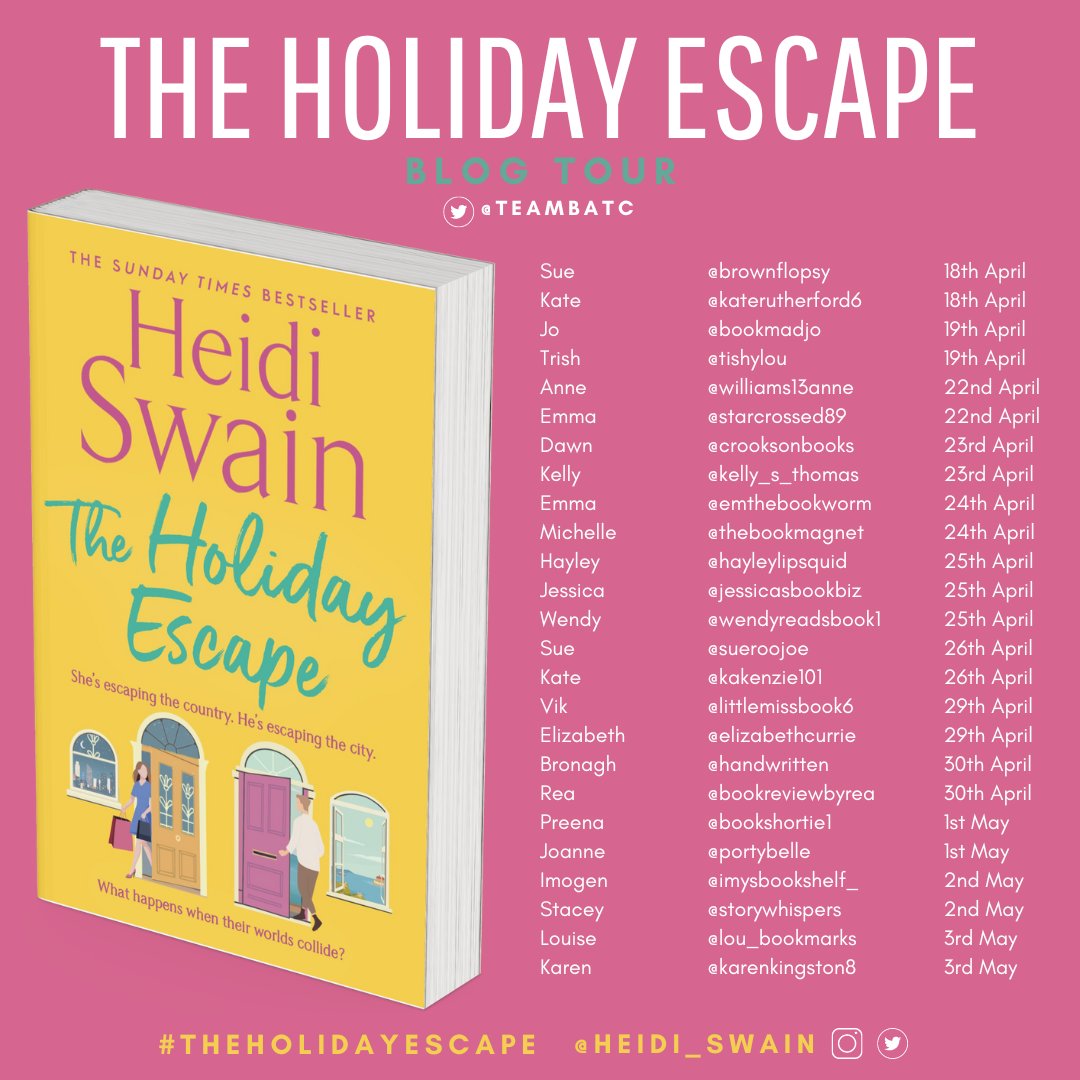 ✨️Blog Tour - The Holiday Escape ✨️

jessicasbookbiz.blogspot.com/2024/04/blog-t…

#TheHolidayEscape