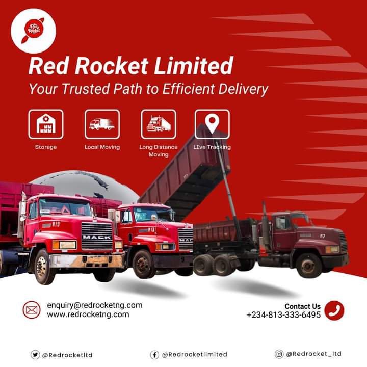Your Trusted Path to Efficient Delivery

Contact us via DM or enquiry@redrocketng.com 
Call +234-813-333-6495
 #TruckDrivers #haulageservices #RedRocket #haulage #logisticscompany #logisticsservices