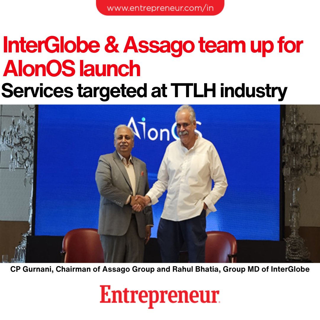 InterGlobe and Assago Join Hands to Launch AI Venture AIonOS

Read: ow.ly/snsN50RnMYC    

#Assago #Hyderabad #DelhiNCR #Singapore #RahulBhatia #CPGurnani #TechMahindra #TTLH #AIonOS #InterGlobe