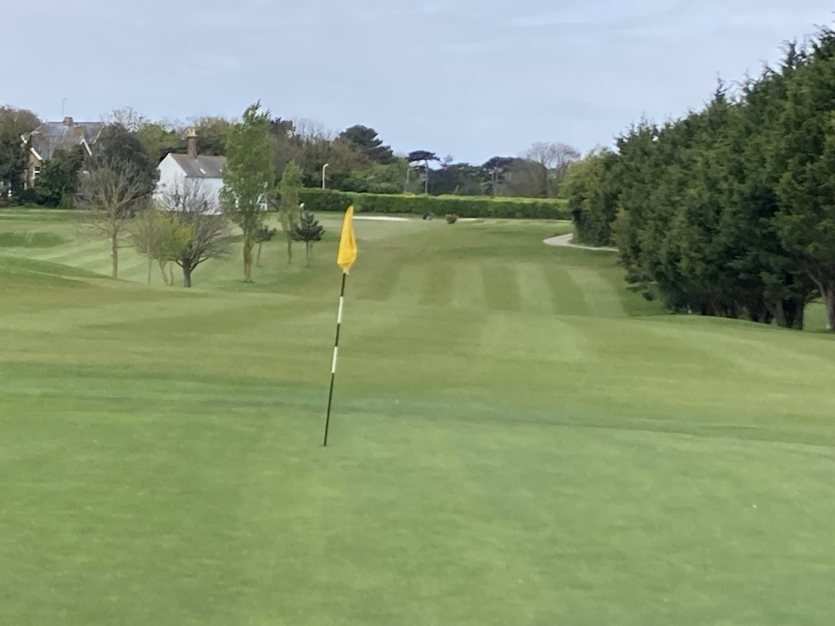 Fairways striped up nicely for the weekend