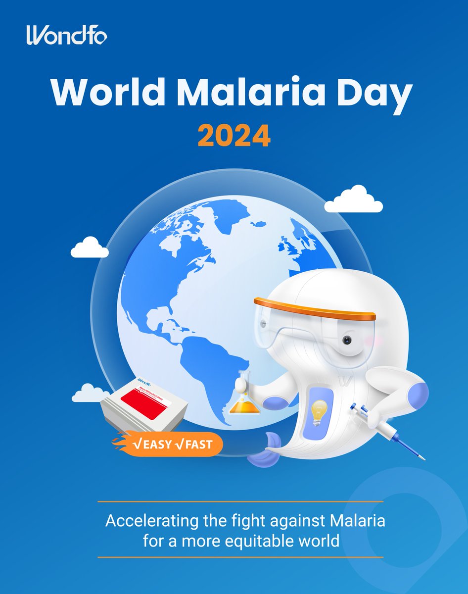 #Wondfo 
Fight against Malaria

#colloidalgold products: en.wondfo.com/Colloidal-Gold…
✅One Step Malaria HRP2 (P.f) Test
✅One Step Malaria HRP2/PLDH (P.f/P.v) Test
✅One Step Malaria HRP2/pLDH (P.f/Pan) Test

#WorldMlariaDay #infectiousdisease #parasites
#Rapidtest #POCT  #IVD