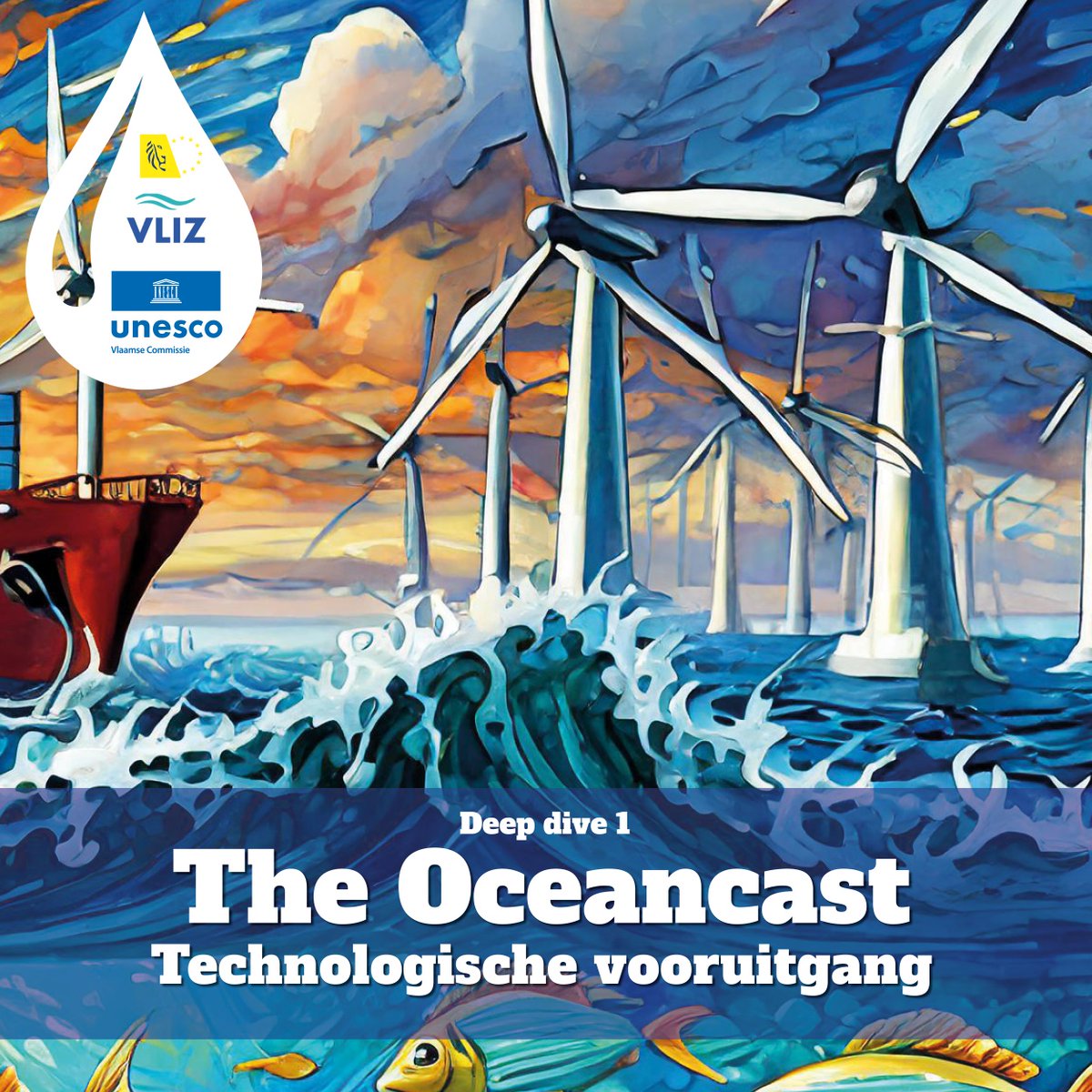 🌍🌊 Maak kennis met… The Oceancast! De eerste aflevering zoomt in op technologische innovatie en de uitbouw van een blauwe economie in #Vlaanderen en Europa. Neem een duik in de podcast, via open.spotify.com/show/7h9hjbHlO… @VLIZnews @VLEVA @viveshogeschool #EU2024Flanders #LookAtUsGo