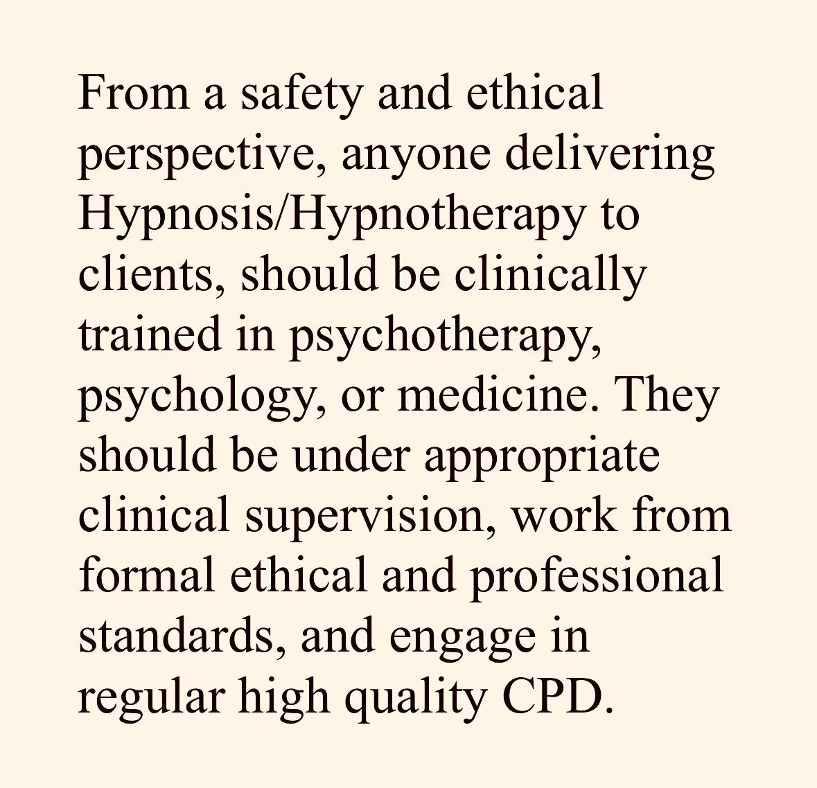 This...  #EthicalPractice #Hypnosis #Hypnotherapy #TherapistsConnect #Psychotherapy