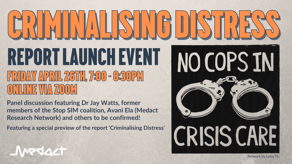 Shrink_at_Large's tweet photo. Mental illness and suicide is still being criminalised as we saw once again tragically this week. Cameron Edwards killed himself on the same day as appearing in court in relation to a previous suicide attempt. RIP Cameron. Please attend 👇event to honour @StopSIMMH and hear more. https://t.co/qPyBARdAra