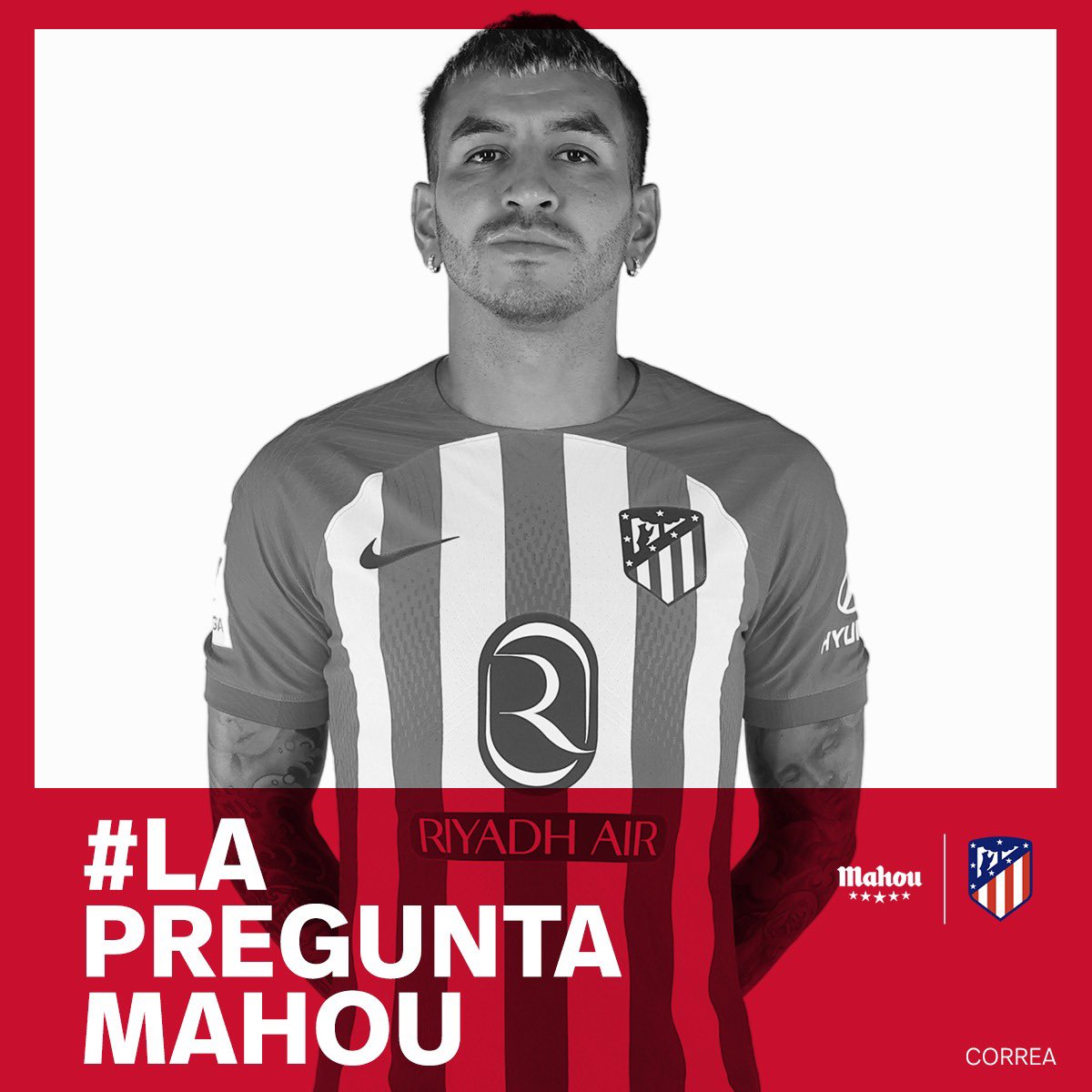 💬 ¡Tú puedes entrevistar a Correa! 😉

📲 Participa con el hashtag #LaPreguntaMahou y pregunta a nuestro jugador.