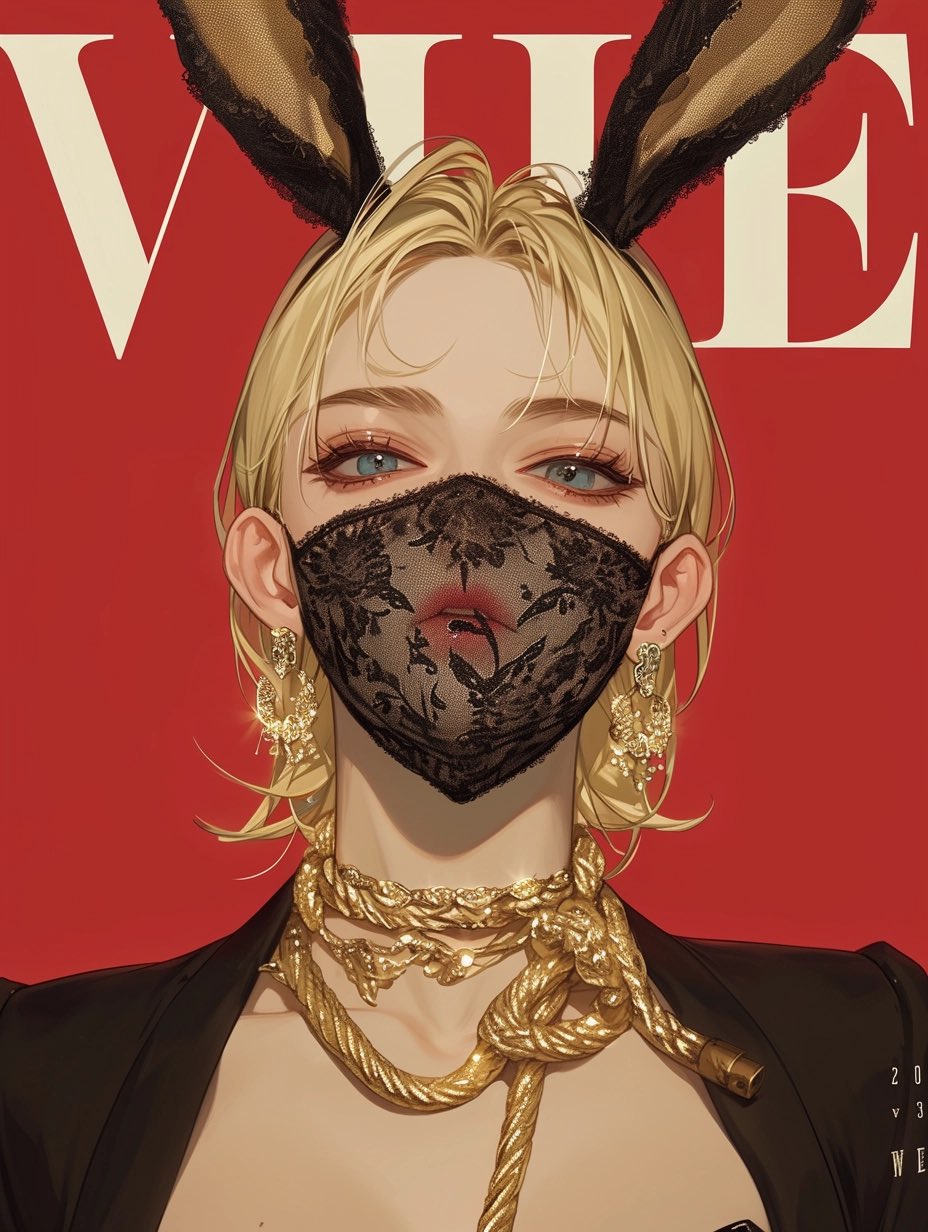 “Mask On” 🪢🐰💁🏼‍♀️🪢 #AIart #midjourney #DigitalArt #girls #bunnies #ropebunny #shibari #concept #snake #tattoo #bdsm https://t.co/MG9gAgn21A