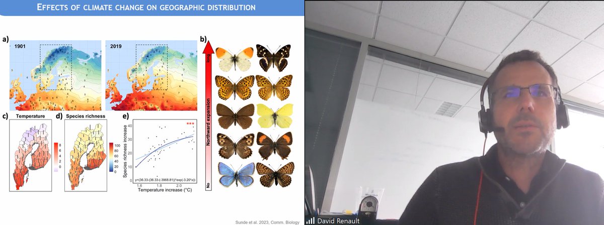 RoyEntSoc's tweet image. Our first speaker is @D_Renault_ @RennesUniv_EN, joining us to present fascinating research on the effects of #ClimateChange on native and non-native insects.

#RESExtreme24