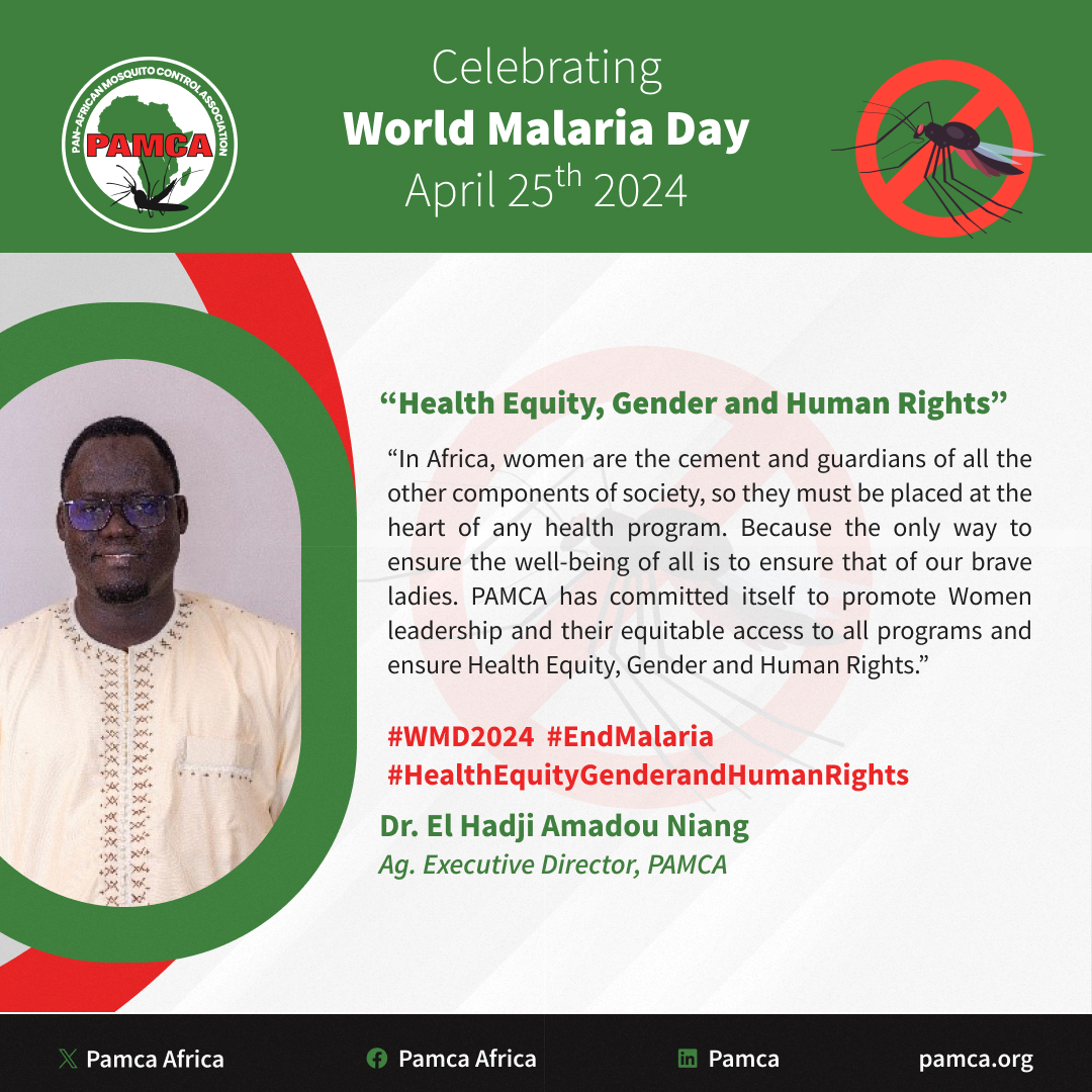 #PAMCA has committed itself to promote women leadership and their equitable access to all programs and ensure Health, Equity, Gender and Human Rights. #EndMalaria #WMD2024 #𝑯𝒆𝒂𝒍𝒕𝒉𝑬𝒒𝒖𝒊𝒕𝒚𝑮𝒆𝒏𝒅𝒆𝒓𝒂𝒏𝒅𝑯𝒖𝒎𝒂𝒏𝑹𝒊𝒈𝒉𝒕𝒔 More: lnkd.in/dwWqWQWd